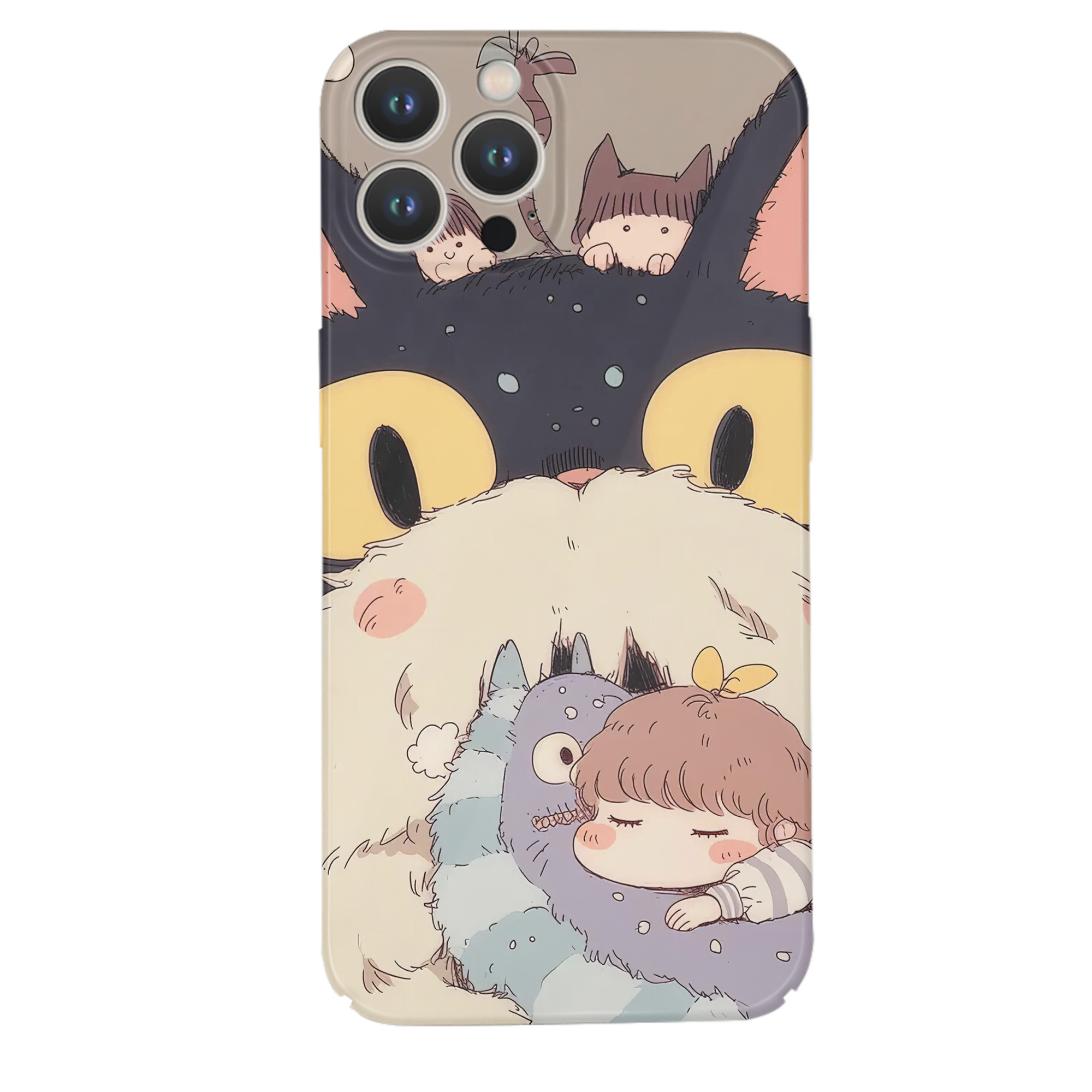 （画像用） となりのトトロ 草壁メイ 草壁サツキ My Neighbor Totoro Satsuki Kusakabe Mei Kusakabe 【iPhone 14シリーズ対応】ハードケース